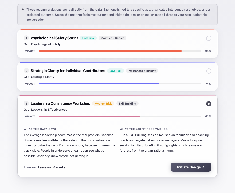 Diagnostic Report: Recommended Actions